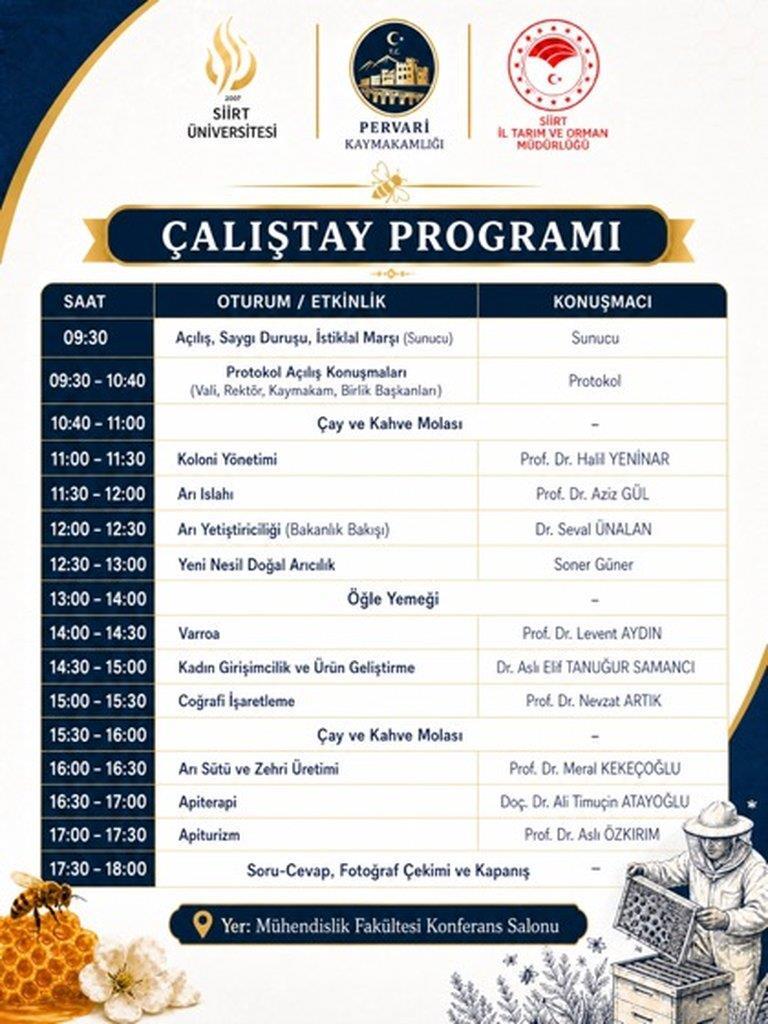 III. Ulusal Siirt Arıcılık ve Arı Sağlığı Çalıştayı